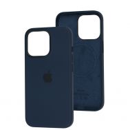 Чохол для iPhone 13 Pro MagSafe Silicone Full Size abyss blue