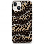 Чохол для iPhone 15 Plus MixCase Леопард Louis Vuitton