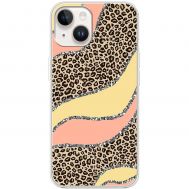 Чохол для iPhone 15 Plus MixCase Леопард жовто-рожевий