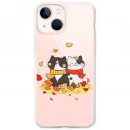Чохол для iPhone 13 mini MixCase осінь котяча осінь