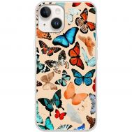 Чохол для iPhone 13 MixCase метелики фарбами