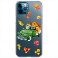Чохол для iPhone 13 Pro MixCase осінь авто з гарбузами