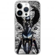 Чохол для iPhone 15 Pro MixCase асорті black bike