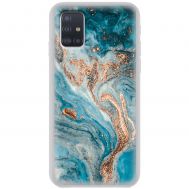 Чохол для Samsung Galaxy A51 (A515) MixCase мармур бірюзовий