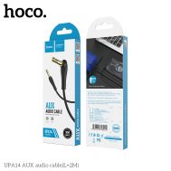 Кабель (подовжувач) AUX Hoco UPA14 Elbow design 3.5mm to 3.5mm (2m) чорний