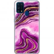 Чохол для Samsung Galaxy M31 (M315) MixCase рожевий мармур