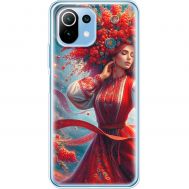 Чохол для Xiaomi Mi 11 Lite MixCase патріотичні жінка в червоному