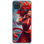 Чохол для Samsung Galaxy A12 / M12 MixCase патріотичні жінка в червоному