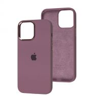 Чохол для iPhone 13 Pro Max New silicone Metal Buttons black currant