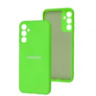 Чохол для Samsung Galaxy M14 (M146) Silicone Full camera салатовий / neon green