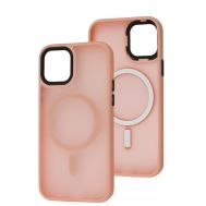 Чохол для iPhone 12 Cosmic Magnetic MagSafe pink