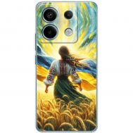 Чохол для Xiaomi Redmi Note 13 Pro 4G MixCase патріотичні дівчина в полі