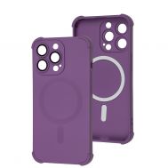 Чохол для iPhone 13 Pro WAVE Silk Touch WXD MagSafe purple