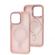 Чохол для iPhone 13 Pro Space color MagSafe рожевий