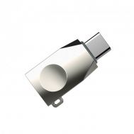 Перехідник OTG Hoco UA9 USB to Type-C сріблястий