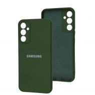 Чохол для Samsung Galaxy A34 (A346) Silicone Full camera dark green