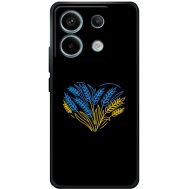 Чохол для Xiaomi Redmi Note 13 5G MixCase патріотичні синьо-жовта пшениця