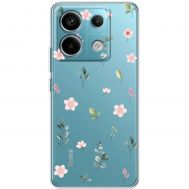 Чохол для Xiaomi Redmi Note 13 4G Mixcase квіти патерн квіти гілки евкаліпт