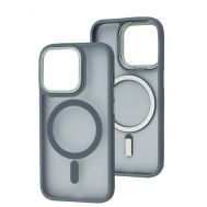 Чохол для iPhone 15 Pro Space color MagSafe сірий