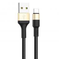 Кабель USB Hoco X26 Xpress Type-C 1m black / gold