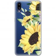 Чохол для Samsung Galaxy A10s (A107) Mixcase квіти великі соняшники