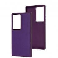 Чохол для Samsung Galaxy S24 Ultra Leather case classic violet