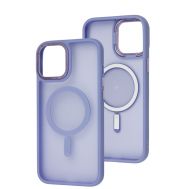 Чохол для iPhone 12 Pro Max Space color MagSafe бузковий
