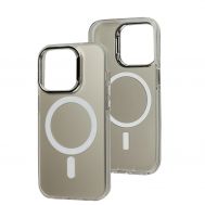 Чохол для iPhone 14 Pro IMD Colors MagSafe silver