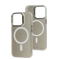 Чохол для iPhone 13 Pro IMD Colors MagSafe silver