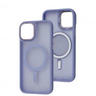Чохол для iPhone 12 / 12 Pro Space color MagSafe бузковий