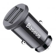 Автомобільне ЗУ адаптер Baseus Grain 2USB 3.1A black