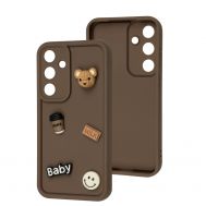 Чохол для Samsung Galaxy S24+ Pretty Things brown / bear