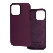 Чохол для iPhone 14 Pro Max Proove Silicone with MagSafe elderberry