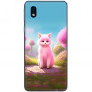 Чохол для Samsung Galaxy A01 (A015) MixCase весна рожева кішечка