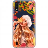 Чохол для Samsung Galaxy A01 (A015) MixCase осінь дівчина у біреті