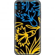 Чохол для Samsung Galaxy A01 (A015) MixCase патріотичні синє-жовта лілія