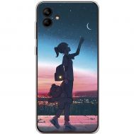 Чохол з аніме для Samsung Galaxy A04 (A045) Mixcase дівчинка з ведмедиком