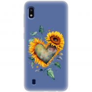 Чохол для Samsung Galaxy A10 (A105) MixCase осінь соняшник з серцем