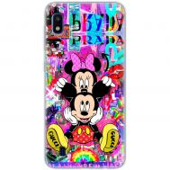 Чохол для Samsung Galaxy A10 (A105) MixCase графіті Mickey and Minnie mouse