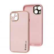 Чохол для iPhone 14 Leather Xshield pink