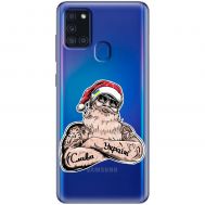 Чохол для Samsung Galaxy A21S (A217) MixCase Новий рік Санта Клаус за Україну