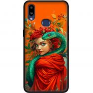 Чохол для Samsung Galaxy A10S (A107) MixCase Новий рік 2025 дівчинка зі змією