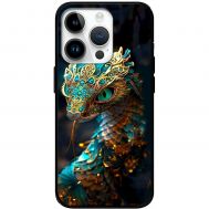 Чохол для iPhone 15 Pro MixCase MixCase Новий рік 2025 змія в прикрасах