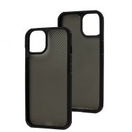 Чохол для iPhone 13 / 14 Berlia carbon fiber чорний