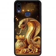 Чохол для Samsung Galaxy A10S (A107) MixCase Новий рік 2025 золотиста змія