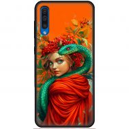 Чохол для Samsung Galaxy A7 2018 (A750) MixCase Новий рік 2025 дівчинка зі змією