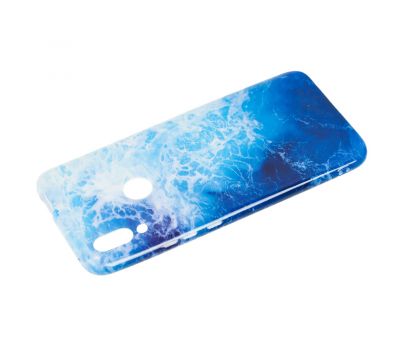 Чохол для Huawei P Smart Z "силікон Mix" мармур синій 1004050