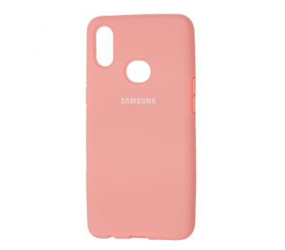 Чохол для Samsung Galaxy A10s (A107) Silicone Full рожевий / персиковий 1016340