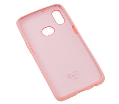 Чохол для Samsung Galaxy A10s (A107) Silicone Full рожевий / персиковий 1016342