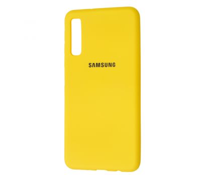 Чохол для Samsung Galaxy A7 2018 (A750) Silicone Full жовтий 1016439